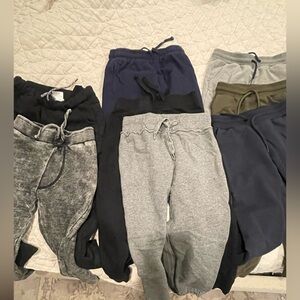Young boys bundle of sweatpants/ jogger style- GREAT VALUE- non smoking home